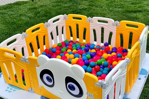 Actividades de Plazas blandas bby en un cumpleaños infantil